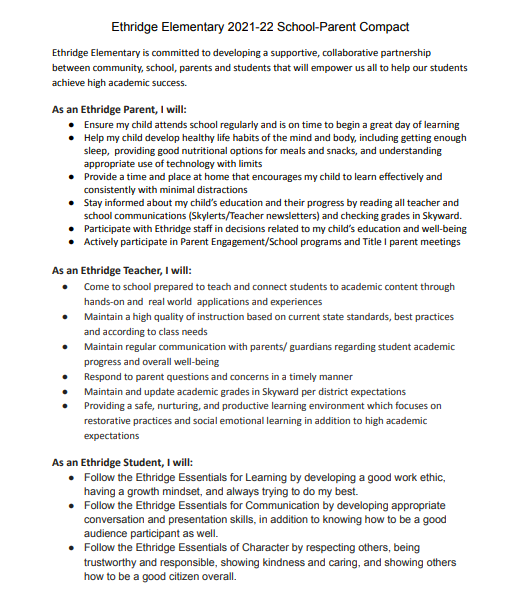 School-Parent Compact